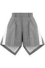 Sacai PLEATED SUITING SHORTS GREY